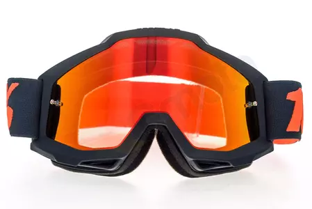 Gafas de moto 100% Percent modelo Accuri Gunmetal color negro/rojo espejo cristal rojo-2