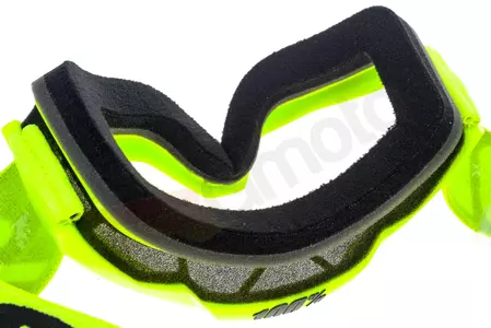 Gafas de moto 100% Percent modelo Accuri Fluo color Amarillo lente transparente-10