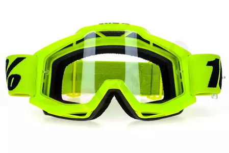 Gafas de moto 100% Percent modelo Accuri Fluo color Amarillo lente transparente-2