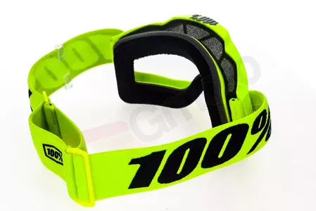 Gafas de moto 100% Percent modelo Accuri Fluo color Amarillo lente transparente-5