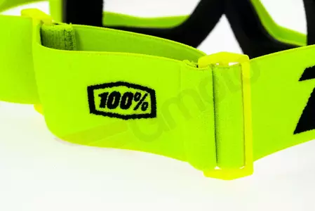 Motorističke naočale 100% Percent model Accuri Fluo Yellow, žute, prozirne leće-7