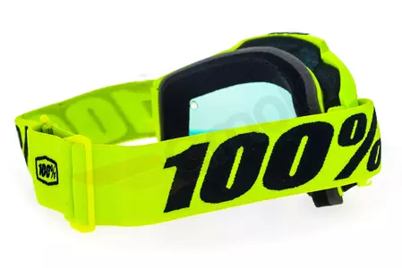 Motorističke naočale 100% Percent model Accuri Fluo Yellow, žuta fluo leća, crveno ogledalo-5