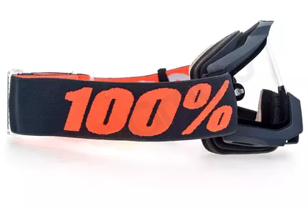 Gafas de moto 100% Percent modelo Accuri Enduro Gunmetal color gris cristal transparente-4