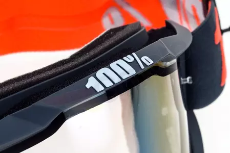 Gafas de moto 100% Percent modelo Accuri Enduro Gunmetal color gris cristal transparente-9