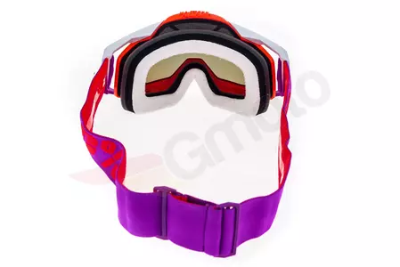 Gafas de moto 100% Porcentaje Racecraft Color sandía rojo/granate cristal plata espejo-6