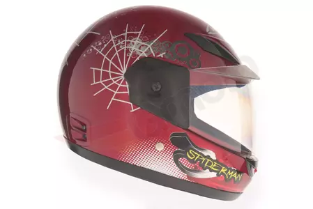 Awina Junior 47-48 cm casco de moto infantil Spiderman rojo-3