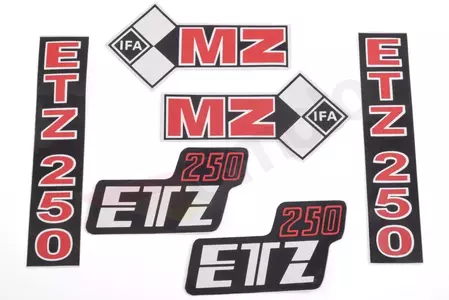 II tipo lipdukų rinkinys MZ ETZ 250