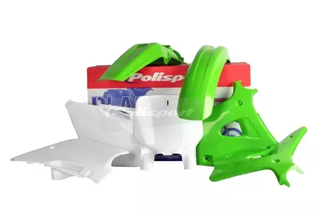 Plastik Satz Kit Body Kit Polisport grün/weiß - 90088