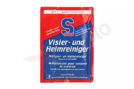 Chusteczka ze środkiem czyszczącym S100 Visier und Helmreinigers (1 szt. saszetka)