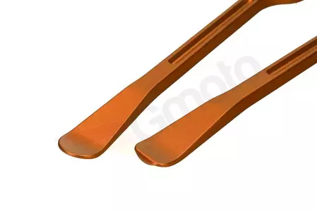 Setti Accel-taottuja rengaslusikoita avaimilla oranssinvärinen-4