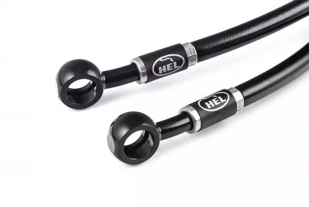 HEL tipo P set (2 pezzi) di tubi freno in treccia d'acciaio anteriore/posteriore Aprilia Moto 650