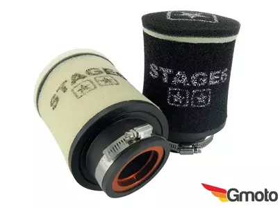 Stage6 Kaksikerroksinen kartiosuodatin musta, pieni (kiinnityshalkaisija 70mm) - S6-35036/BK