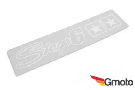 Sticker Stage6, zilver, 25x4.5cm - S6-0528/C