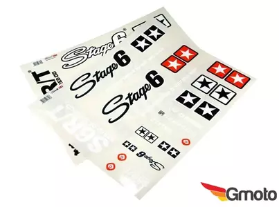 Stage6 stickers, zwart - S6-0502/S