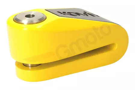 Zámok brzdového kotúča s alarmom KOVIX KNL15 žlto-čierny-3