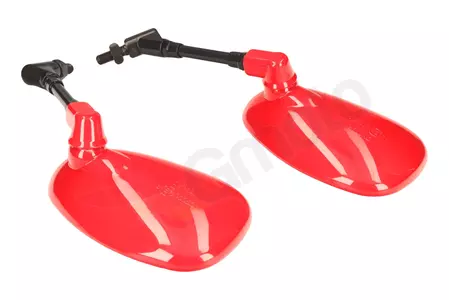 Specchietti ovali rossi M10 universali-2