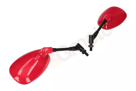 Specchietti ovali rossi M10 universali-4