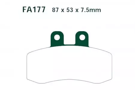 Plaquettes de frein EBC FA 177 (2 pièces) - FA177