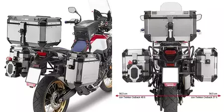 Givi PL1144CAM porta-bagagens lateral Honda CRF 1000L Africa Twin 16- - GIPL1144CAM