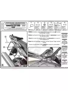 Givi PL349 Yamaha FZS 1000 Fazer bagageutrymme på sidan 03-05-2