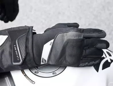 Shima One mănuși de motocicletă negru fluo M-8