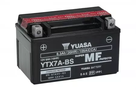 Neподдържана батерия 12V 6 Ah Yuasa YTX7A-BS-2
