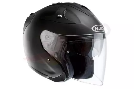 HJC FG-JET Rubbertone Noir XL casque moto ouvert - FG-JET-RUB-XL