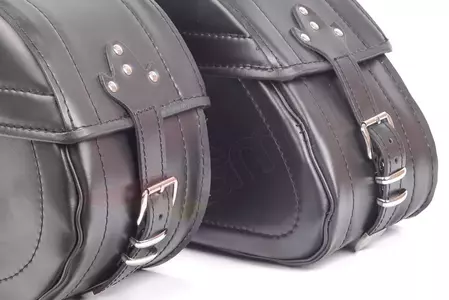 Sidetasker i læder 25L x2 Longway-4