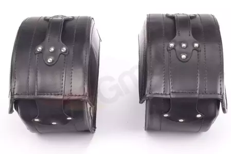 Openroad-sidetasker i læder med lås 24L x2-4