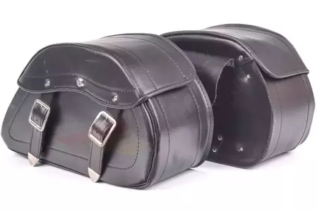 Satteltaschen Motorrad Seitentaschen Ledertaschen mit Schloss 25L X2 Ranger-1