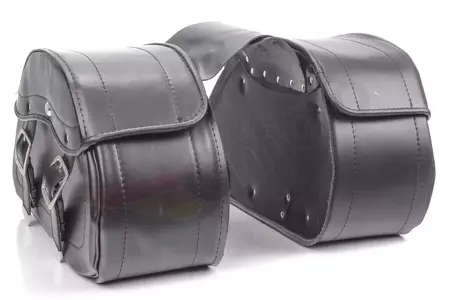 Satteltaschen Motorrad Seitentaschen Ledertaschen mit Schloss 25L X2 Ranger-7
