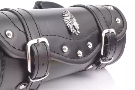 Motorrad Werkzeugtasche Werkzeugrolle Satteltasche 30cm2 Indianer Rindsleder-3