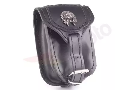 Ručna torbica - kožni džep za remen, kravata, indijanski sanduk - 116704