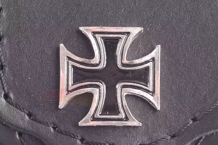 Rankinė - odinė kišenė diržo kaklaraiščio bagažinei, geležinis Maltos kryžius-2