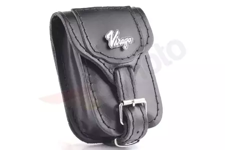 Kabelka - kožená kapsa na opasek na kravatu Yamaha Virago - 116710