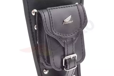 Käsilaukku - Honda Shadow solmiovyö nahkataskussa-2