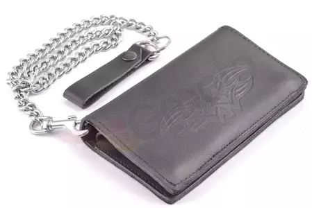 XL Portemonnaie aus Leder mit Kette
