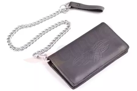Kožená peněženka XL s řetízkem-3