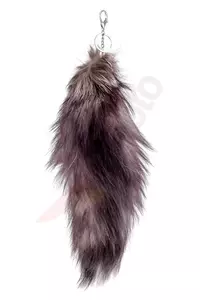 Cauda de raposa 30cm prateada-2