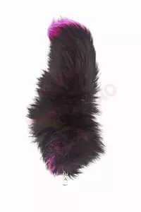 Cauda de raposa 30cm preta e roxa-2