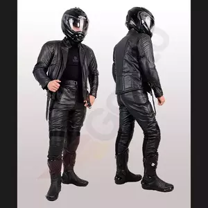 L&J Rypard Racer Pro chaqueta de moto de cuero negro L-7