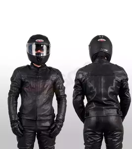 L&J Rypard Veste de moto en cuir Sportsman noir M-6