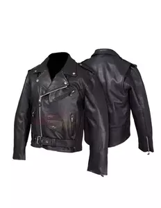 L&J Rypard Rascal kožená bunda na motorku čierna M