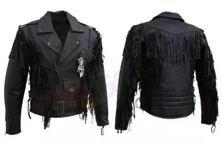 L&J Rypard indiai bőr motoros dzseki fekete L - KSM012