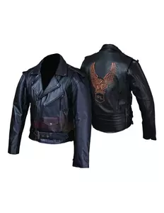 L&J Rypard Eagle chaqueta de moto de cuero negro M - KSM004