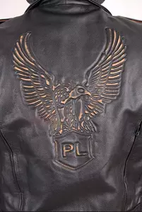 L&J Rypard Eagle giacca da moto in pelle nera M-3