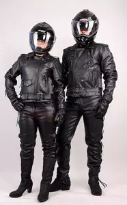 L&J Rypard Eagle jachetă de motocicletă din piele neagră 2XL-8