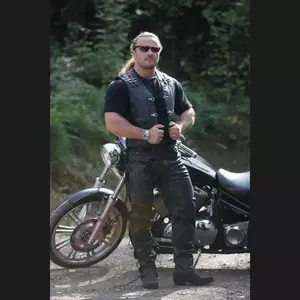 Spodnie motocyklowe skórzane L&J Rypard Toretto czarne 28-5