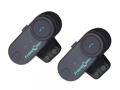 Intercom FreedConn Bluetooth T-Com VB-2 V2 800m FM per 2 caschi-1