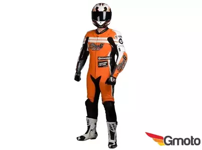 Stage6 MKII costum de motociclist dintr-o singură bucată, portocaliu, mărimea 46 - S6-0852/46